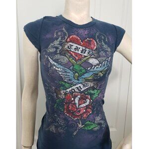 Blue Women's Short Sleeve T-Shirt Small